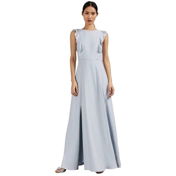 NWT Ted Baker Tie the Knot Ardenia Waterfall Ruffle Gown Dress - Picture 16 of 16